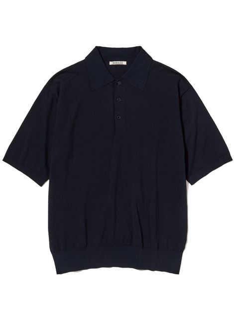 polo giza uomo dark navy AURALEE | A26SP03KADARK NAVY